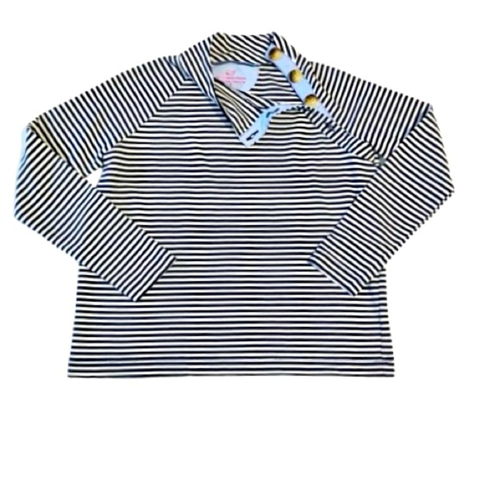 Vineyard Vines Women’s Mock Neck Striped Pullover Shirt, Size S